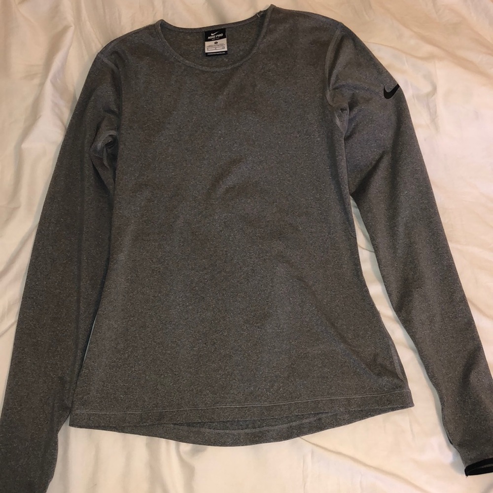 Nike grey long sleeve dri-fit